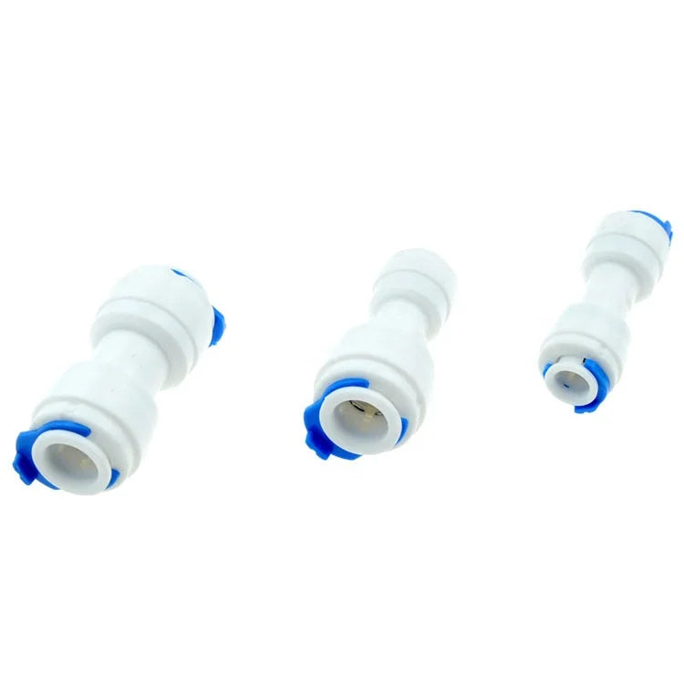 Conexion De Manguera De Agua RO 3/8" to 1/4" Push Lock Fit Straight Pipe Union Quick Pipe Fitting for Ro Water Filter
