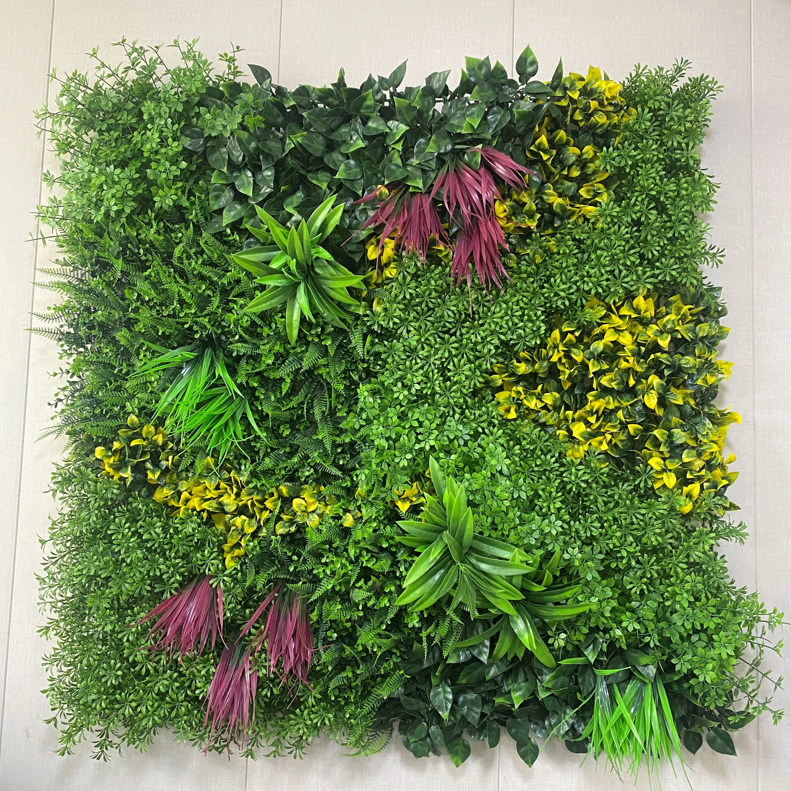S-006 Green Wall Artificial Grass Plant for Garden Decor and Home Wall Enhancement