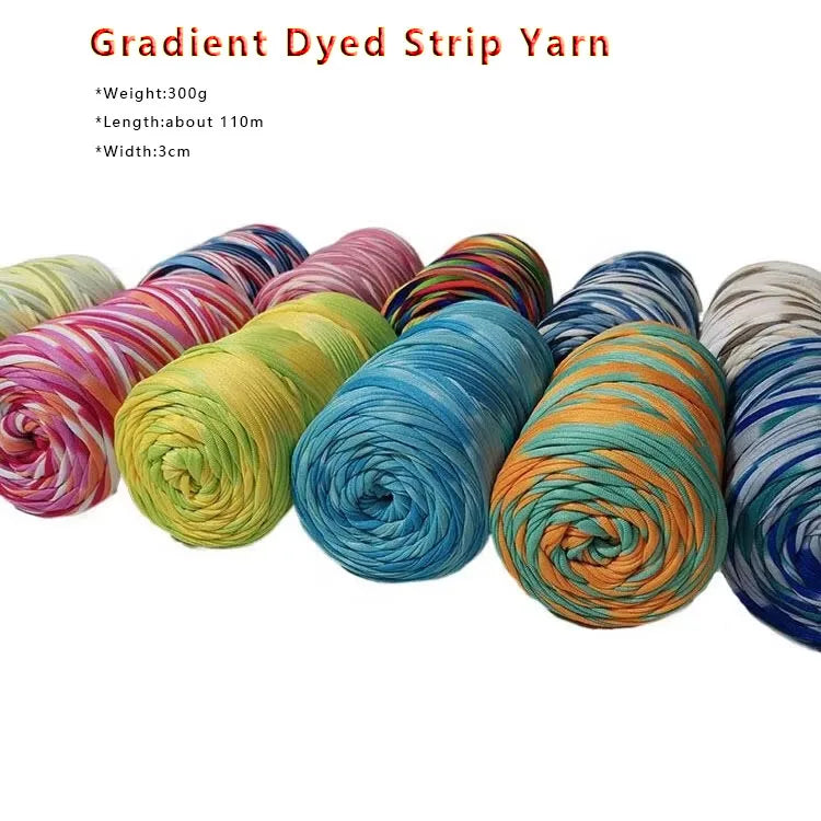 Cheap Price Star Poly Color 100% Polyester Fancy Yarn Roll Strong Hand Woven Crochet Bags High Quality Material