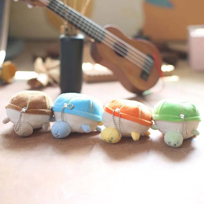 Personality Unique Cartoon Soft Doll Tortoise Plush Pendant Keychain Sea Turtle Pendant Squeeze Sounds Turtle Plush Keyring