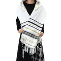 Wholesale Jewish Messianic 80*180cm Royal Navy Blue Tallit Talit Prayer Shawl and Tefillin Bags From Isreal