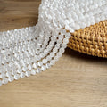 High Quality Sparkle Natural Stone White Cat Eye Beads 8mm for Phone Accessories Making