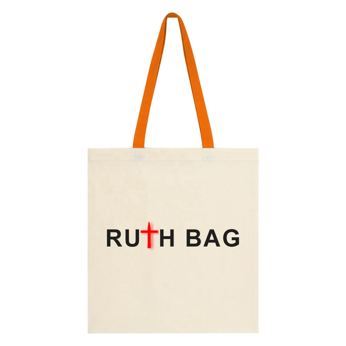 Ruthbag Colorful Canvas Tote Bag with Letter Pattern Handles PENNY WISE Design Medium Size Made in Zhejiang