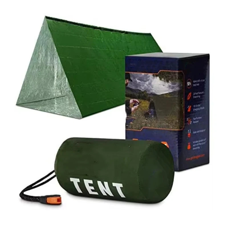 WOQI Portable Outdoor Life Tent Emergency Lifesaving Sleeping Bag Camping Equipment