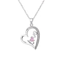 Hand Made Fine Jewelry Silver 925 Heart Pendant Love Charm Necklace for Women