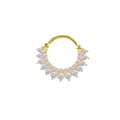 Rainbowking Hot Selling Personalized Jewelry 925 Silver Diamond Round Nose Ring Piercing Cartilage Earrings for Women