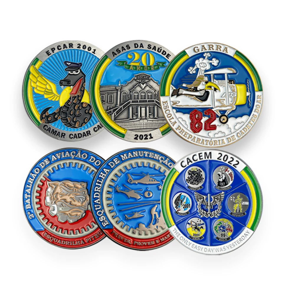 Cheap Custom logo 2d 3d Die Stamped Enamel Commemorative Zinc Alloy Challenge Coin