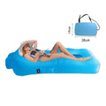 Outdoor Camping Picnic Inflatable Lounger Beach Bed Chair Waterproof Anti-air Leaking Air Lazy Sofa Couch with Pillow Fabric OEM