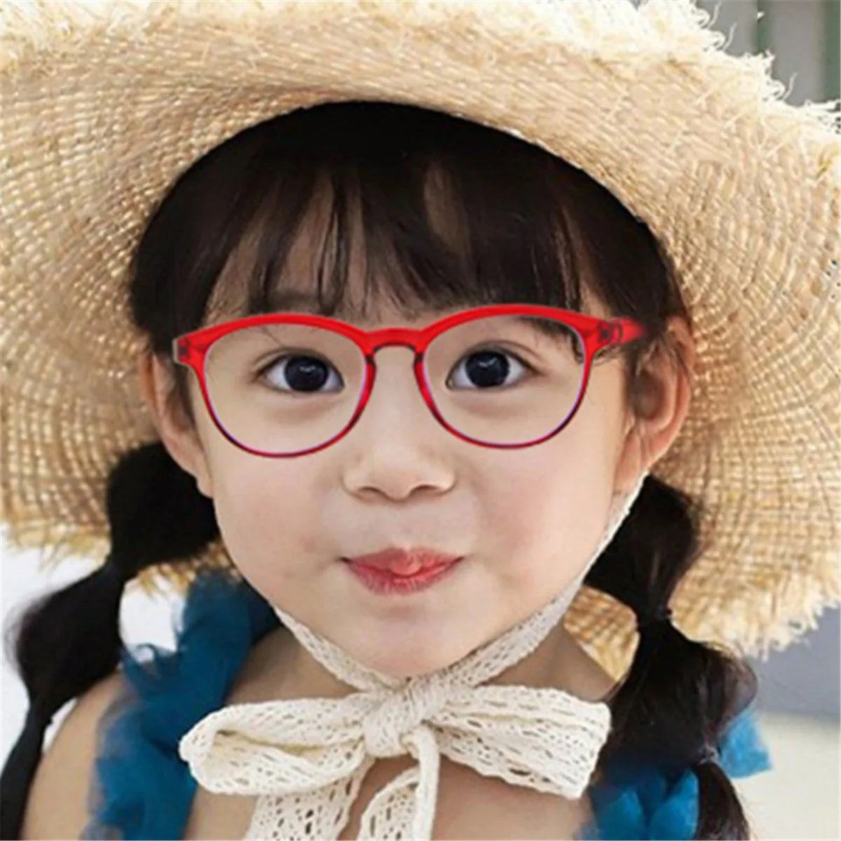 Children Kids Round Frame Glasses Anti-blue Light Computer Reading  Eye Glasses Eyewear Spectacle New