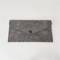 Hot Selling Custom Pouch Bags and Cases for Mobile Phones Environmental Grey Handmade Felt Fabric Cell Phone Bags for Ladies