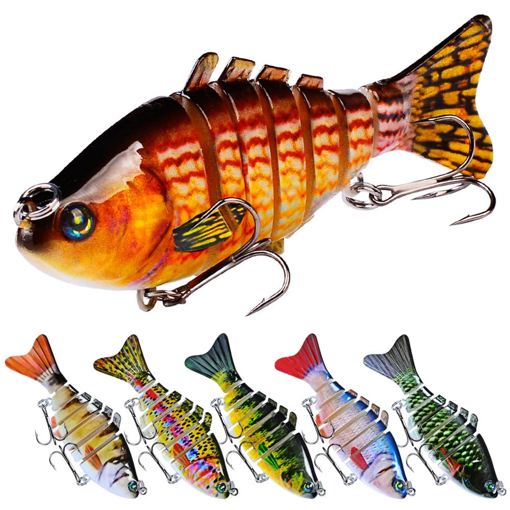 Latest China Manufacturer Multi-Section Abs Plastic Rock Fishing 7 Jointed Bait Swimbait Lure