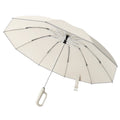 Automatic Umbrella 10-Rib D-Shaped Buckle - High Quality Windproof & UV Protection Portable Folding with Easy-Hang Handle