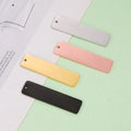 DIY Jewelry Finding Custom Laser Engravable Blank Tags Pendant Stainless Steel Square 10*40MM Square Charms
