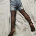 Summer Children Drilling Girls Stockings Net Pantyhose for Kids Mesh Shiny Rhinestone Fishnet Tights