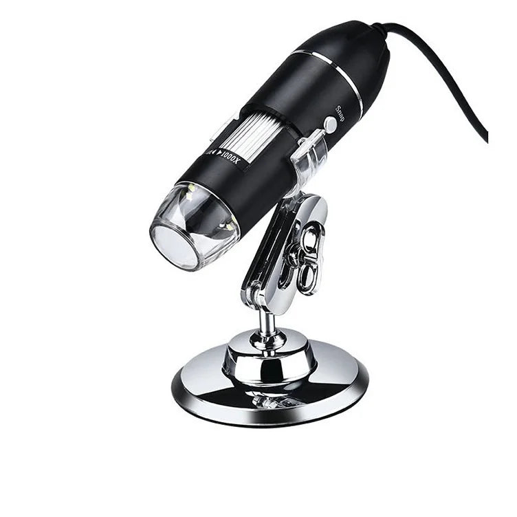 HD Digital Microscope USB Electronic Microscope Type-C 3 in 1 1000X Compatible Microscope for Camping Hiking