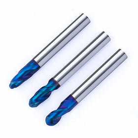 Hrc65 2f Cutting Tools End Mills Carbide Ball Nose End Mill