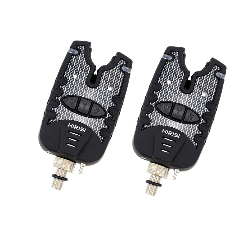 Hirisi Carp Fishing Bite Alarms with Blue LED Sound Tone Adjustable Fishing Bite Indicators