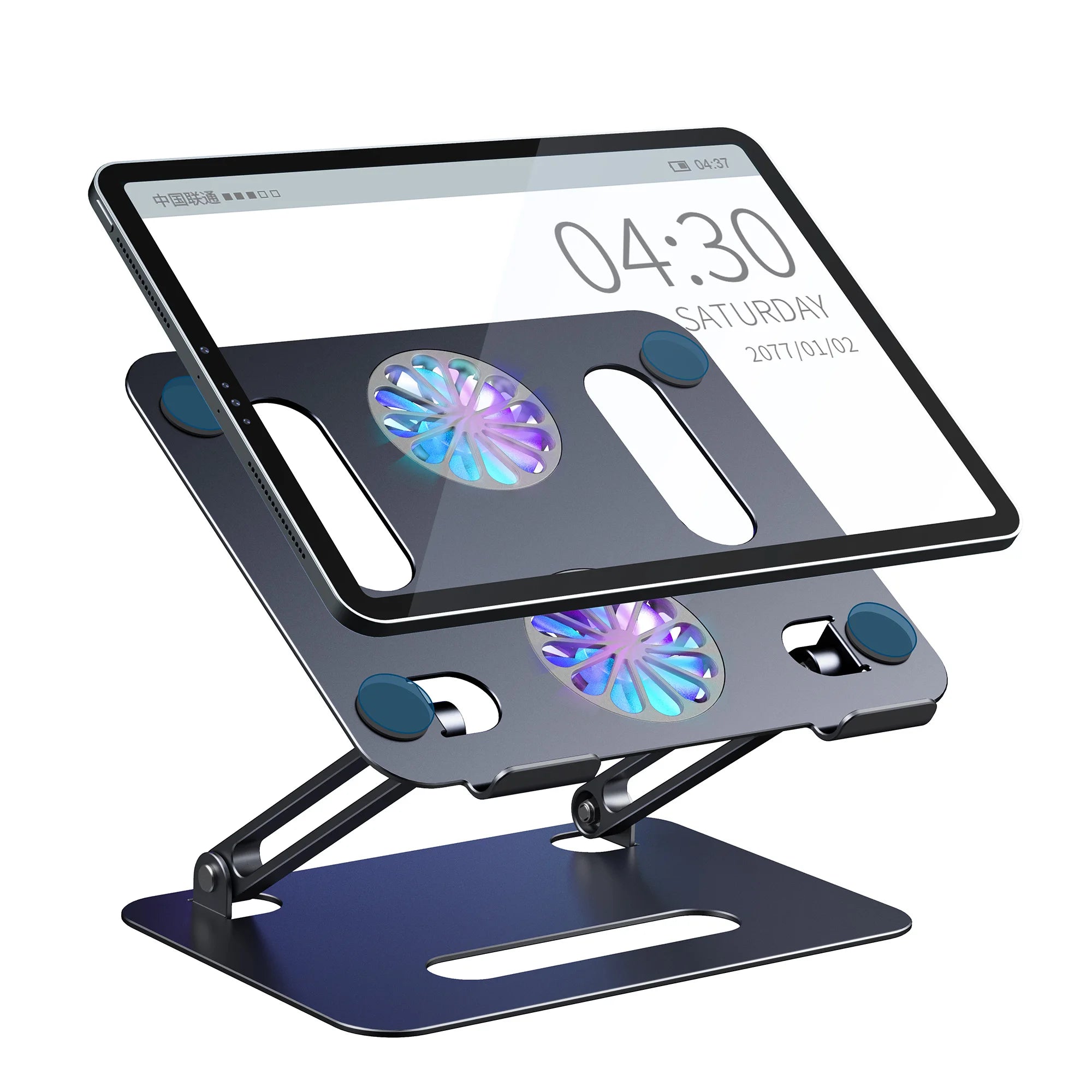 Boneruy Desktop Aluminum Alloy Folding Laptop Cooling Stand Adjustable for iPad Notebook at Living Streaming Popular Sell