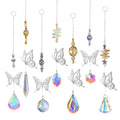 Hanging Garden Windchimes Window Decorations Sun Catchers Fashion Colorful Butterfly Crystal Suncatcher