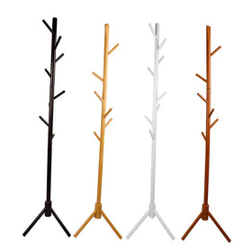 The Coat Rack Lands Artistic High-grade Wooden Tree Stand Wooden Entryway Wood Coat Rack