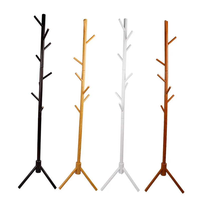 The Coat Rack Lands Artistic High-grade Wooden Tree Stand Wooden Entryway Wood Coat Rack