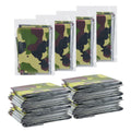 Camouflage Green Reusable Outdoor First Aid Thermal Blanket Aluminum Mylar Foil for Climbing & Emergency Rescue Packed in Bag
