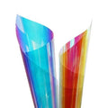 Rainbow Color Dichroic Film Iridescent Self Adhesive Blaze and Chill for Window Glass Decoration
