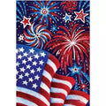 5D DIY Diamond Painting Kit Full Drill Patriotic American Flag Embroidery Mosaic Art Home Decor Cross Stitch Printed Still Life