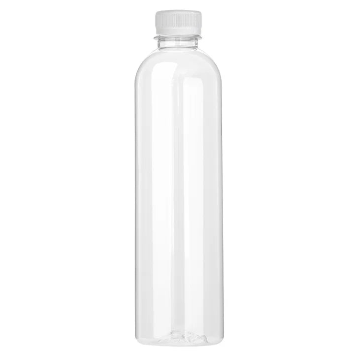 Wholesale 8oz 12oz 16oz Food Grade PET Square Beverage Plastic Juice Bottle With Black Cap