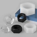 DIN934 M4 M8 M10 Nylon Nut PA66 White Black Color Insulated Plastic Hexagon Head Polished Finish Heavy Thin Nut for Mining