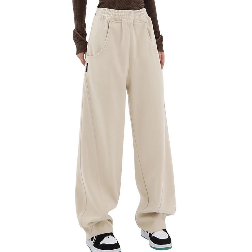 Women Long Thermal Comfortable Lightweight Elastic Dance Jazz Sweatpants