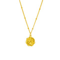 New Arrivals Dainty Fashion Tarnish Free 18k Gold Plated Stainless Steel Flower Pendant Necklace for Women