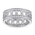 Jewelry Manufacturer 925 Sterling Silver Engagement Ring Diamond Jewelry Eternity Band Ring Women