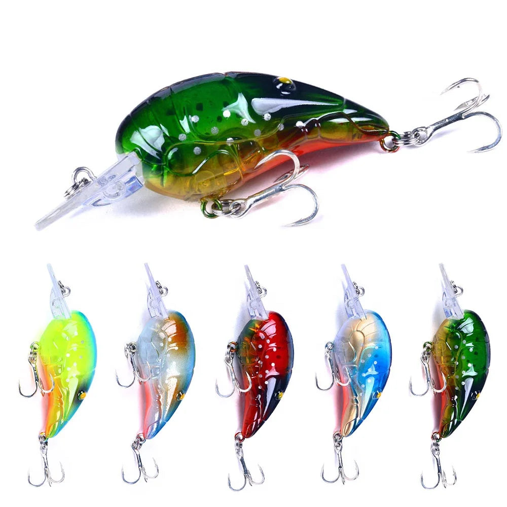 Wholesale CB105 7cm 11.5g Artificial Hard Plastic Shrimp Shape Crankbait Wobbler Fishing Lures