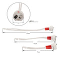 Factory Wholesale MR16 Lamp Holder Ceramic Socket Base Adapter With 7cm 10cm 15cm Silicone Cable for LED Halogen Lamps Indoor