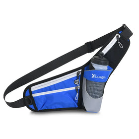 Multipurpose Sports Waist Bag with Bottle Holder Waterproof Shoulder Crossbody Chest Bag