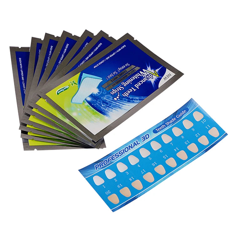 Smilekit CE Certificate Personalized Advanced Dental 360 Cheap Flavoured Natural Teeth Whitening Strips