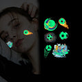 Football Series  Luminous Fluorescent Waterproof Tattoo Sticker Glow in Dark Temporary Tattoo Stickers for Kids Girls Boys
