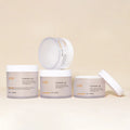 50g Skincare Body Scrub Butter Hand Cream Container Cosmetic Packaging Acrylic Frosted Plastic Jar Screw Top Lid Cylinder Shape