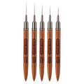 New Product Sandalwood Nail Drawing Pen Nail Art Liner Brush Gel Polish Diy Nail Brush 6 9 12 15 18mm