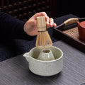 Wholesale Japanese Style Matcha Tea Kit Glazed Ceramic Matcha Tea Bowl Matcha Making Tools Tea Bowl with  Pour Spout
