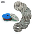 4 Inch 7 Pieces Dry Marble Stone Granite Diamond Polishing Pads Set for Granite Marble Quartz