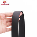 Black Custom Matte Waterproof PVC Coated Dog Leash Very Soft Webbing