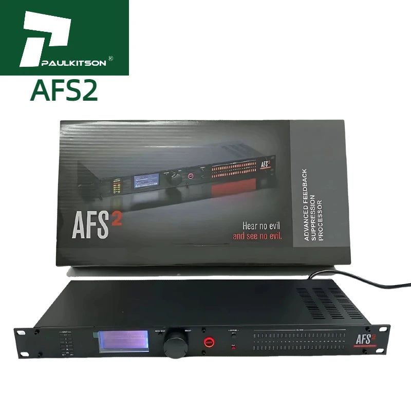 Paulkitson Professional Sound System Pro Audio Processor AFS2 Feedback Suppression Music Processor Metal Material