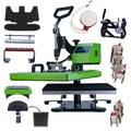 2023 Auplex 15 in 1 2500w Digital Power Box Combo Heat Press Swing Away Machine Sublimation 15IN1