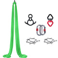 Advanced New Shiyi Aerial Yoga Hammock Kit SY-YTKW02 Grass Green 100% Nylon Material 8.5x2.8m Lightweight 3kg Home Use