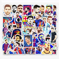 51Pcs Soccer Player Super Star Lionel Messi Waterproof Stickers for Car Laptop Motorcycle Football Decor Label