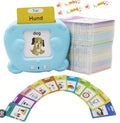 Factory Custom Talking Flash Cards Learning Device Educational Electronic Interactive Preschool Language Toy CE CPC EN71 German