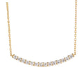New Arrival Chain Necklace Luxury 18k Solid Gold Smile Pendant for Woman