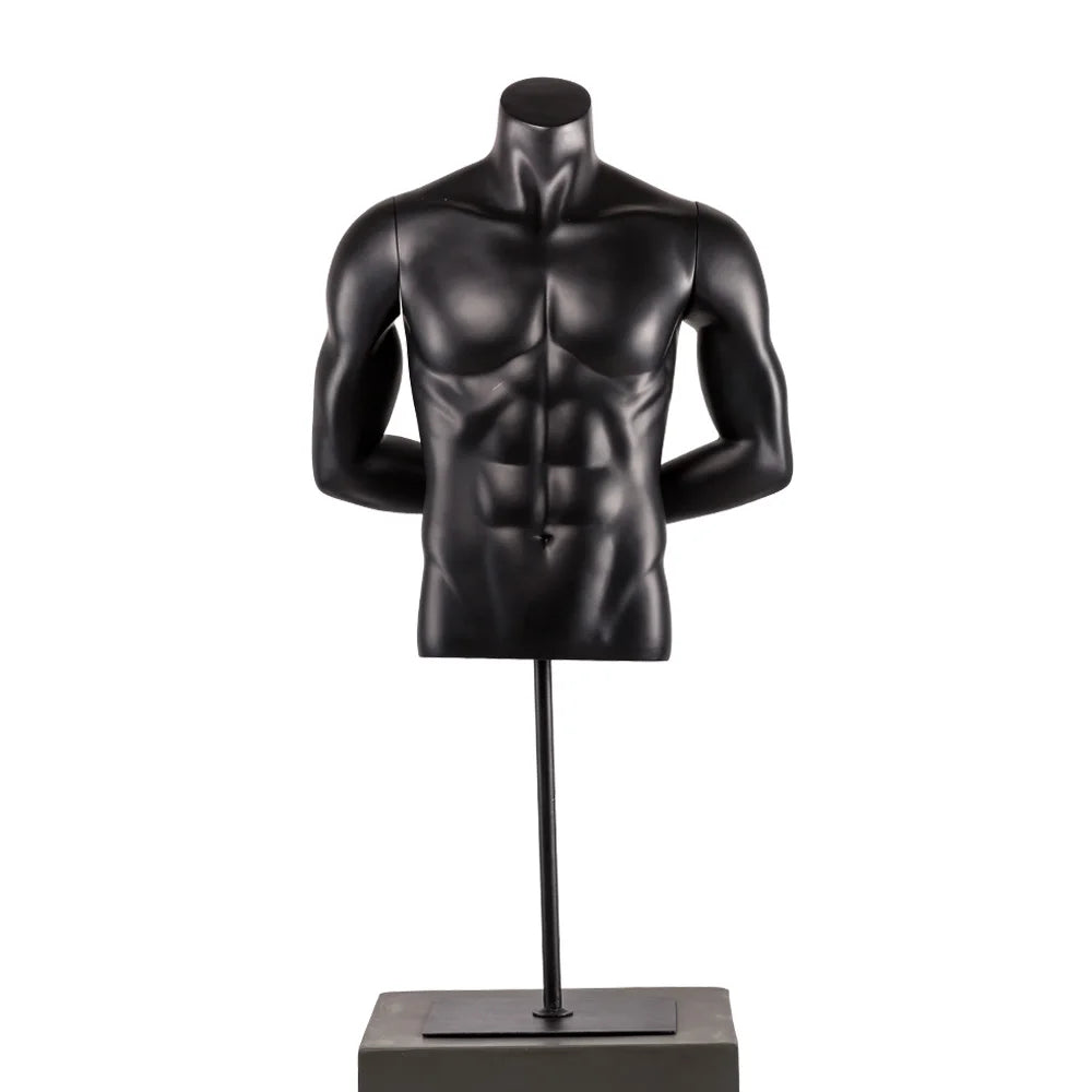 Muscular Male Torso Half-Body Mannequin Without Head